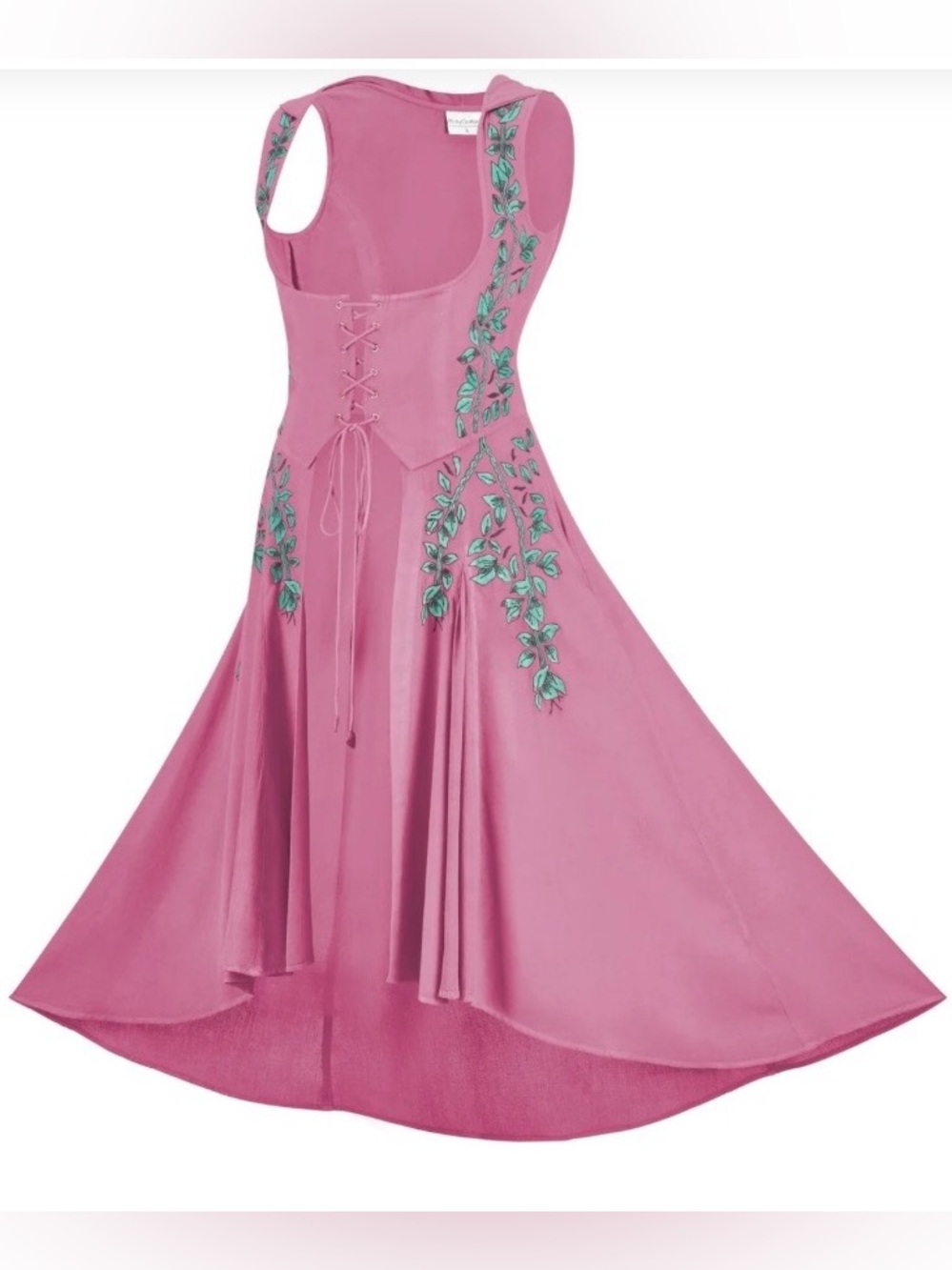New HolyClothing Tauriel The Hobbit Maxi Corset Overdress Barbie Pink Size 2X - Picture 2 of 11